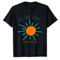 thumbnail image 1 of AALJY Be The Light Faith Religious Jesus Christian Men Women T-Shirt, 1 of 1