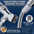 thumbnail image 4 of Shower Head Holder All Metal Adjustable Handheld Shower Arm Mount, 1/2" Shower, 4 of 5