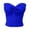 Blue, variant on Women's Tennis Tanks Elegant Strapless Solid Color Knit Top For Women Stretchable Tube Bandeau Crop Tops For Casual Or Party Wear Black M