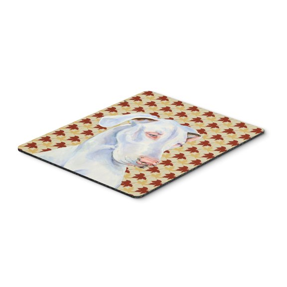 "Great Dane Fall Leaves Portrait Mouse Pad Hot Pad or Trivet"