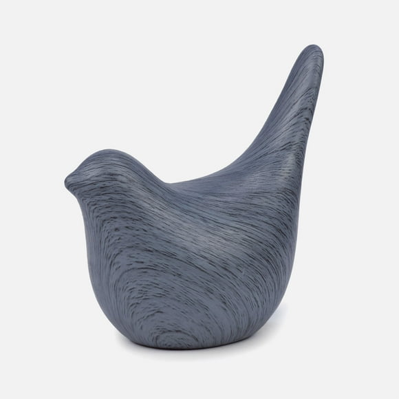 Linen Chest Attitude Ceramic Bird Decor - Grey