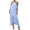 🔥 Blue, variant on Sentmoon Long Dresses for Women Casual Summer 2026 Active Solid Color Modest Dress Ruffle Chiffon Breathable Regular Fit for Daily and Commute Blue XL