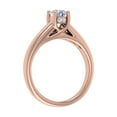 thumbnail image 2 of 1/2 Carat Solitaire Diamond Engagement ring in 14K Rose Gold (Ring Size 6.25), 2 of 4