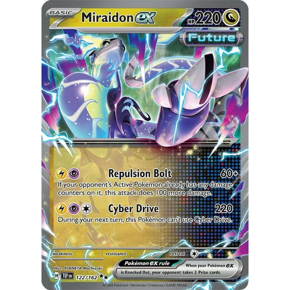 Pokemon Temporal Forces Double Rare Miraidon ex #122