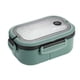 thumbnail image 1 of Fiambrera perfecl 1200 ml 2 capas 3 compartimentos Verde, 1 of 8