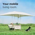 thumbnail image 2 of Carrito utilitario ONEFOREST, carro plegable con toldo, carpa, color beige, 2 of 7