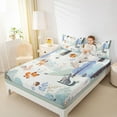 thumbnail image 4 of jejeloiu Cute Fox Deer Twin Sheet Sets,Wild Animal Bedding For Girls Boys 3pcs, 4 of 7