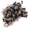 thumbnail image 5 of Viccilley Ojos de muñeca DIY - 100 piezas 6/9/10/12MM Ojos de seguridad de muñeca de plástico negro con arandela para juguetes de fieltro de oso de peluche(6 mm), 5 of 5