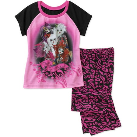 Bratzilla Girls' 2 Piece Pajama Set