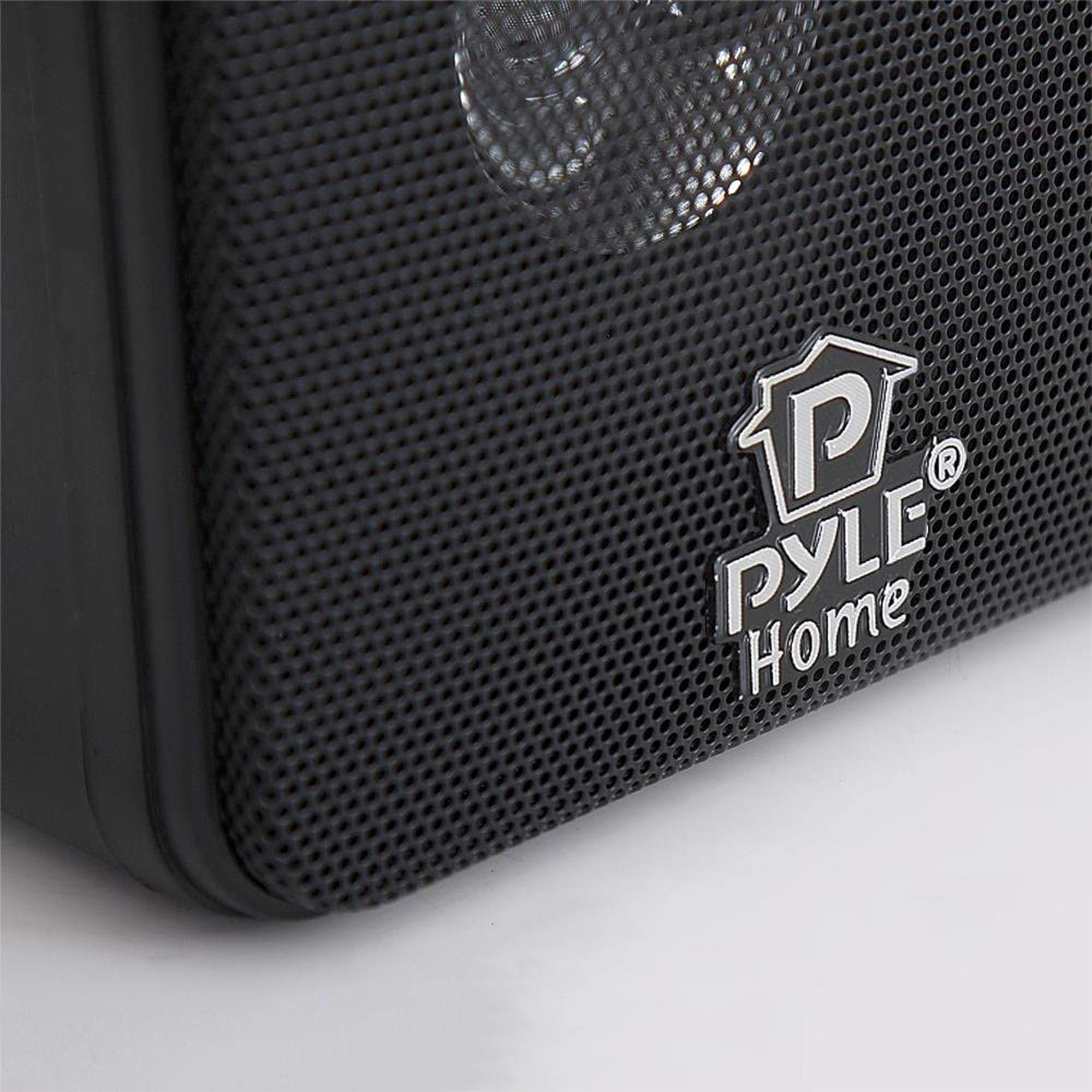 Pyle PCB3BK 3 Inch 100W Mini Cube Bookshelf Stereo Speakers, Black (4 Speakers) - image 3 of 5