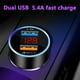 Chargeur de Voiture - Charge Rapide 3.0 Adaptateur de Chargeur de Voiture Rapide Double USB 5.4A/30W – image 3 sur 9