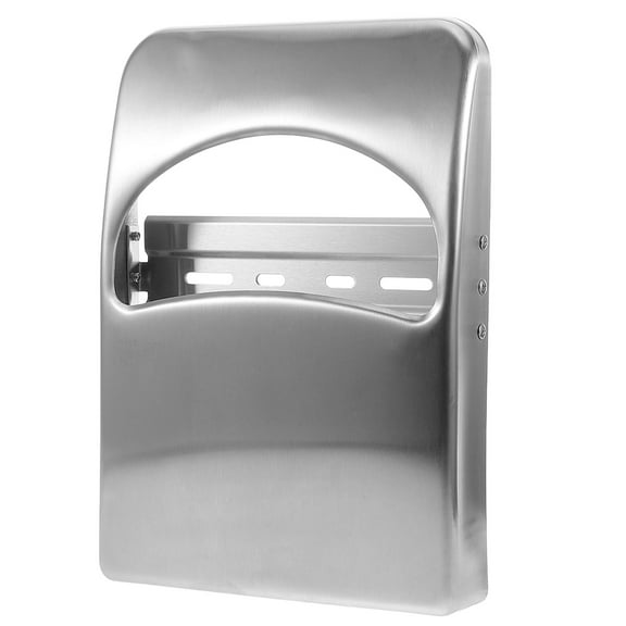 Stainless Steel Toilet Seat Cover Dispenser 1 4 Fold Holder for School Office Restroom Management