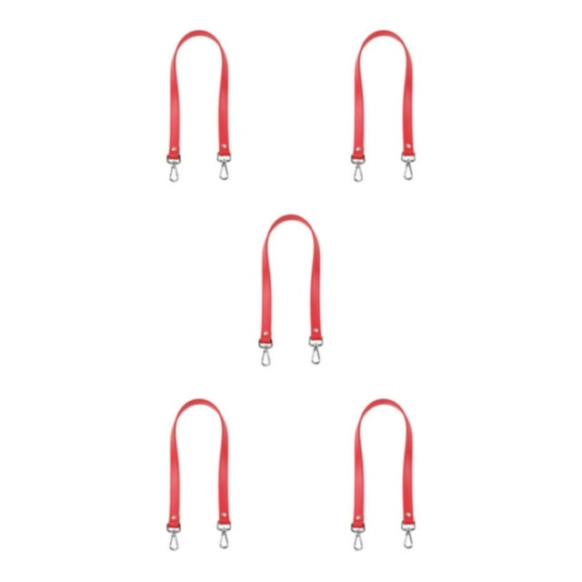 Baohd Bag Accessories Classic Bag Strap PU Leather Craftsmanship Multi-Color Options Shoulder Bag Strap Shoulder Strap red 5Set