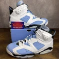 thumbnail image 1 of Ni - ke Jordan 6 Retro Mid UNC Home Size 10.5 CT8529-410 Blue White Men’s Sneakers Rare, 1 of 5