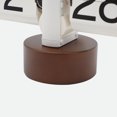 thumbnail image 4 of Classic Modern Wood Big Flip Desk Clock (White), Walnut Wood Base Retro Vintage Analog Design Auto Flip Clock Table Clock Ideal for Home Office School Hotel Café, 4 of 7