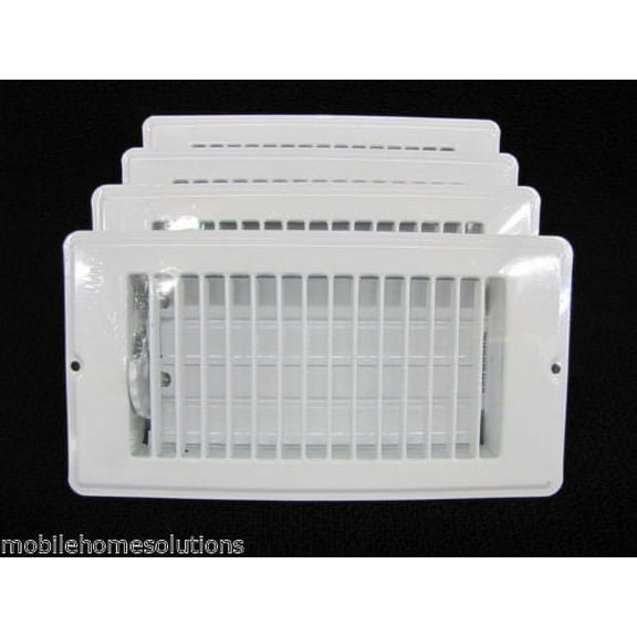 Mobile Home RV Parts. Floor Register 4" x 8". Lot of 4. White Metal Floor Vent. Fits 4"x8" Hole in the floor.