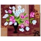 thumbnail image 1 of 16 x 20 pulgadas DIY pintura al óleo sobre lienzo pintura por número Kit hermosa flor, 1 of 8