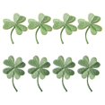 thumbnail image 1 of 8 Pcs Ornament Crafts St Patrick Day Patches Scrapbook Rose Stickers Iron Appliques Sewing Patches, 1 of 3