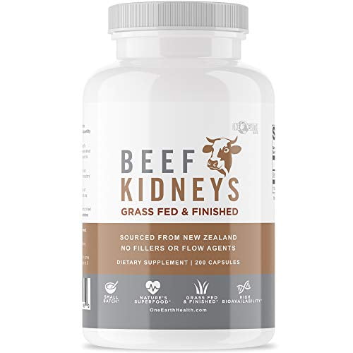 Grass Fed Beef Kidney Supplement (200 Count) New Zealand Sourced for