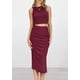 thumbnail image 2 of Conjunto de Verano para Mujer de 2 Piezas PRETTYGARDEN Vino Tinto M, 2 of 8