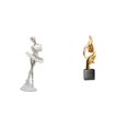 thumbnail image 1 of Figura de escritorio,Estatua de bailarina,adorno de escritorio,decoración del hogar,Estatua de arte abstracto,Estatua de arte abstracto Escultura de resina moderna,Colección creativa de, 1 of 8