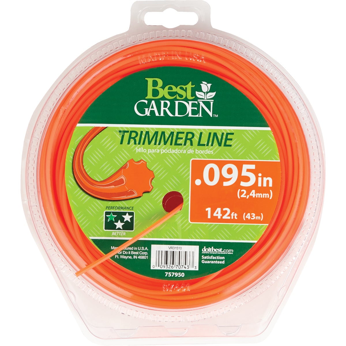 Best 0.095 In. x 142 Ft. 7-Point Trimmer Line 16253 - Walmart.com