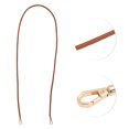 thumbnail image 3 of Unique Bargains 1 Pc Hexagonal Buckle Handbag Strap for Office Light Brown PU Metal, 3 of 5