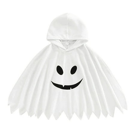 

Dr.Eam Toddler Hoodie Coats Toddler Boys Girls Halloween Fancy Party Hooded Robe Kids Hooded Cloak Outerwear Tops Boys Girls White 3 Y-4 Y