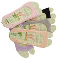 thumbnail image 2 of HLONK Frcolor 6 Pairs Invisible Peep Toe Socks Non-slip Heel Grip Low Cut Ankle Liner Aloe Fiber Toeless Socks (Random Color), 2 of 6