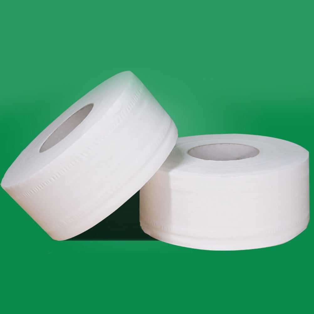 WHAMVOX 2pcs Large Roll Paper Toilet Paper Household Toilet Paper for Home Office Workshop