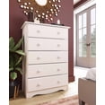thumbnail image 1 of 100% Solid Wood 5-Drawer Chest 53101 by Palace Imports, White Color, 1 of 2