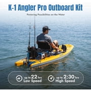 Bixpy K-1 Angler Pro Outboard Kit – Includes K1 Kayak Motor with Remote Control & Quick-Release Mount for Kayaks, Canoes, Paddleboards, Dinghies & Inflatable Boats