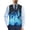 Blue Flame, variant on Dragon Pattern Casual Waistcoat Vest Woven Fabric Button Down Slim Fit Mens Suit Vest for Business Formal