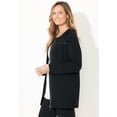 thumbnail image 3 of Catherines Women's Plus Size Black Label Zip Front Ponte Jacket, 3 of 5