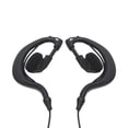 thumbnail image 2 of SagaSave 2 Pin Mic Earpiece Earphone Headset PTT Plastic Earbud Black, 2 of 6