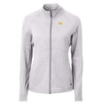 thumbnail image 2 of Women's Cutter & Buck  Heather Gray Iowa Hawkeyes Adapt Eco Knit Heather Recycled Full-Zip Jacket, 2 of 3