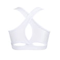 thumbnail image 2 of renvena Kids Girls Active Gym Fitness Sportswear Yoga Bra Top Criss Cross Back Dancewear Size 4-16 White 10, 2 of 7