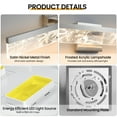 thumbnail image 2 of Brushed Nickel Bathroom Light Fixtures 24 inch Dimmable Metal Wall Sconce Fixtures Over Mirror LED Vanity Light Bar for Restroom Mirror 3000K Warm White Light, 2 of 7