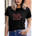 thumbnail image 1 of Chocolate Printed Valentine'S Day, Comfortable T-shirt, Soft Heavy Fabric, Classic round Collar Design, 1 of 7