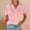 A14 Pink Womens Summer Tops Clearance Under $5, variant on Summer Xqxayjr Womens Short Sleeve Shirt Summer Under $10 Dressy Casual Button Down Up Cotton Linen Tshirts Collared V Neck Spring Tops Birthday Gift