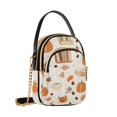 thumbnail image 7 of FORMRS Crossbody Bag for Women Quilted Travel Shoulder Cell Phone Purse with Chain Strap Handbag, Orange Fall Pumpkin, 7 of 7