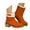 Orange, variant on Boots for Women,Stylish Platform Heel Mid Calf Suede Winter Boots For Women Cozy Comfortable And Warm Footwear,Knee High Boots Women,Orange,10.5