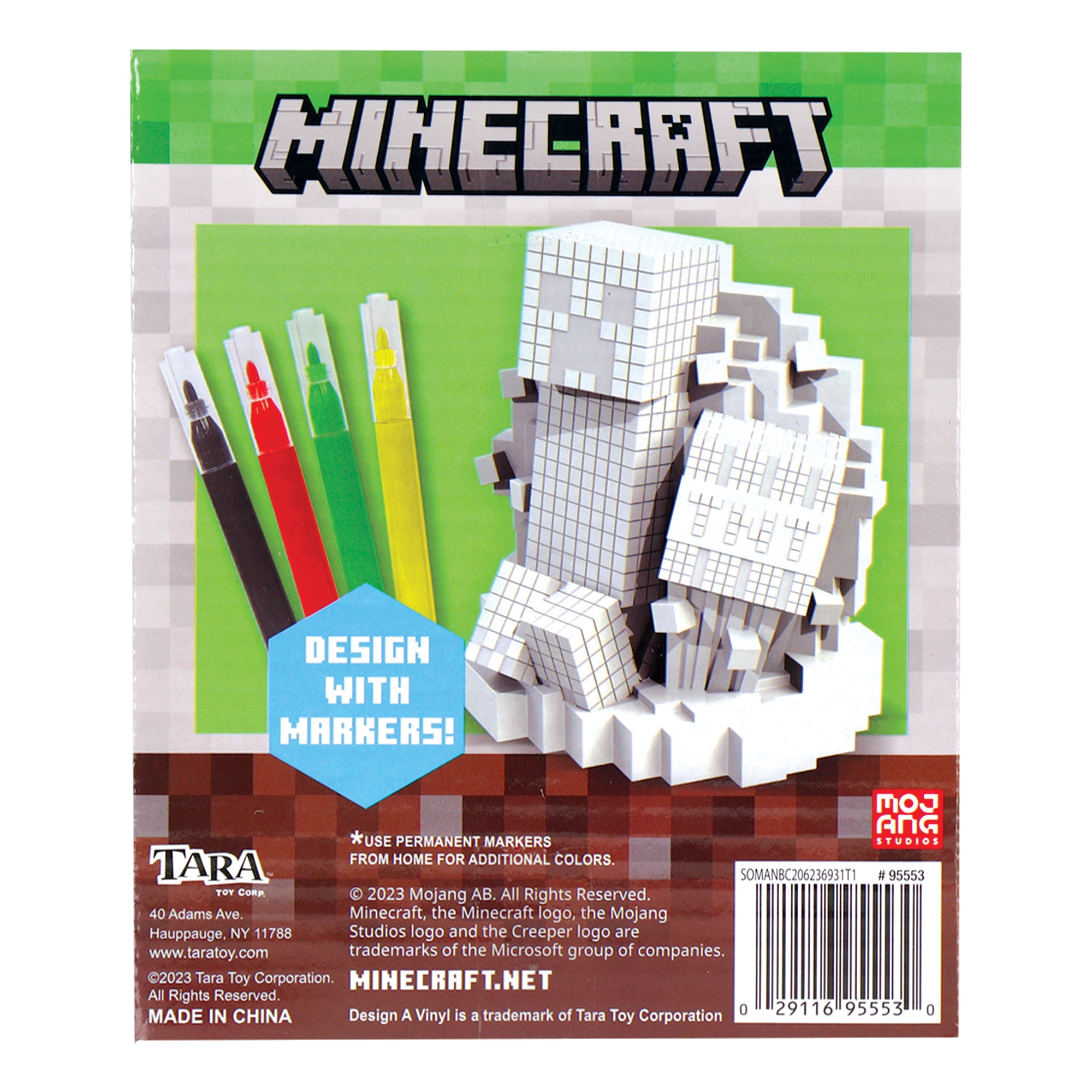 (2 pack) Design a Vinyl Minecraft, Multicolor, Product Weight 0.33 lbs., for Unisex Child Ages 3+