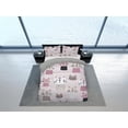 thumbnail image 3 of Ropa de cama Boho Cat, ropa de cama para niños pequeños, juego de funda nórdica infantil, regalo para amantes de los gatos,, 3 of 3