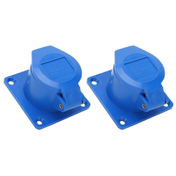 Industrial Power Socket, 2Pcs 3 Hole Industrial Power Socket For