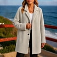 thumbnail image 5 of XRoczxe Women's Long Sherpa Coat, Open Front Fuzzy Fleece Jacket with Lapel Collar, Soft Warm Winter Teddy Outerwear for Casual Daily Wear & Layering, 5 of 5