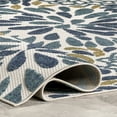 thumbnail image 4 of nuLOOM Monique Floral Indoor/Outdoor Teal 5' x 8' Modern Area Rug, 4 of 9