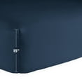 thumbnail image 3 of Bare Home Fitted Bottom Sheet Premium 1800 Ultra-Soft Wrinkle Resistant Microfiber, Hypoallergenic, Deep Pocket (Twin XL, Dark Blue), 3 of 4