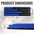 thumbnail image 2 of Fatato Socket Organizer, 160 Capacity Socket Rail Organizer with Metal Tray & ABS Clips, 1/4" 3/8" 1/2" Drive Socket Holder for Toolbox, Garage and Workbench Tool Storage, 2 of 8
