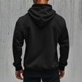 thumbnail image 5 of Inglocry Zip Up Hoodie Men Hoodies Casual Sweatshirt Athletic Workout Fall Winter Big And Tall Outfits With Pockets Black XL, 5 of 9